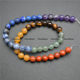 8mm Faceted Gemstone Chakra Beads Amethyst Tiger Eye Lapis Sodalite Red Agate