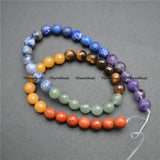 8mm Faceted Gemstone Chakra Beads Amethyst Tiger Eye Lapis Sodalite Red Agate