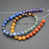 8mm Faceted Gemstone Chakra Beads Amethyst Tiger Eye Lapis Sodalite Red Agate