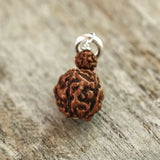 8mm Double Rudraksha Silver Beads Necklace Taseel Bohemia Dark Matter
