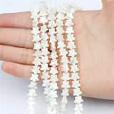 8mm Mother Of Pearls Shell Pentagram Beads for Jewelry Making