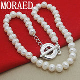 8mm Freshwater Pearl Necklace 925 Silver Four Pearl Necklaces For Women