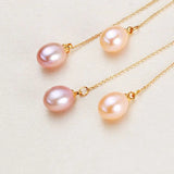 8mm Freshwater Pearls Drop Earrings for Women