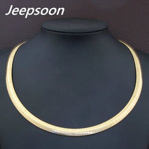 8mm Stainless Steel Plated Torques Necklaces for Women