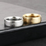 Heart EKG Rings Stainless Steel Engagement Wedding Bands