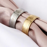 Heart EKG Rings Stainless Steel Engagement Wedding Bands