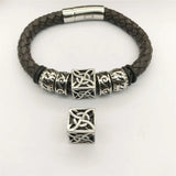 8mm Hole 316L Stainless Steel Square Bead for DIY Jewelry Making