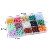 8mm Natural Stone Round Acrylic Beads Sets for Jewelry Making