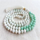 8mm Jade 108 Beads Tassel Necklace Bracelet Buddhist Prayer