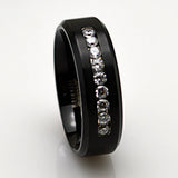 Titanium CZ Anniversary Ring Band for Men Women US Size 10 11 12 13