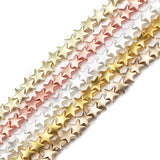 8mm Matte Silver Plated Hematite Stone Spacer Beads for DIY Jewelry Making