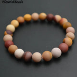 8mm Matte Mookaite Stone Bracelets for Women