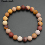 8mm Matte Mookaite Stone Bracelets for Women