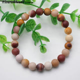 8mm Matte Mookaite Stone Bracelets for Women