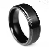 8mm Tungsten Carbide Promise Ring Wedding Band