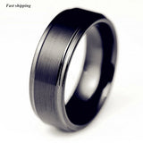 8mm Tungsten Carbide Promise Ring Wedding Band