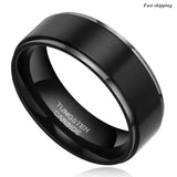 8mm Tungsten Carbide Promise Ring Wedding Band