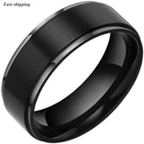 8mm Tungsten Carbide Promise Ring Wedding Band