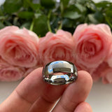 8mm Brushed Finish Tungsten Carbide Wedding Band