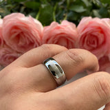 8mm Brushed Finish Tungsten Carbide Wedding Band