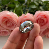 8mm Brushed Finish Tungsten Carbide Wedding Band