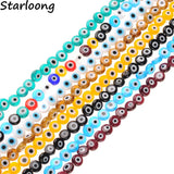 8mm Evil Eye Lampwork Glass Beads for Jewelry Making