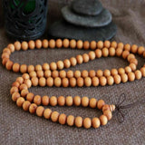 8mm Natural Cedarwood Beads Necklace Gift Meditation Chain