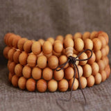 8mm Natural Cedarwood Beads Necklace Gift Meditation Chain