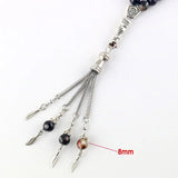 8mm Agate Round Ornament Beads 33 Islamic Rosary Muslim Tasbih Bracelet
