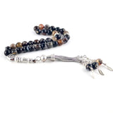 8mm Agate Round Ornament Beads 33 Islamic Rosary Muslim Tasbih Bracelet