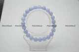 8mm Natural Lance Agate Round Bead Bracelet