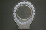 8mm Natural Lance Agate Round Bead Bracelet