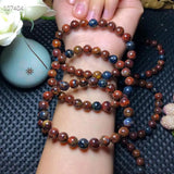 Natural Red Pietersite Bracelet Healing Gift Crystal Stone Beads Jewelry