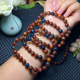 Natural Red Pietersite Bracelet Healing Gift Crystal Stone Beads Jewelry