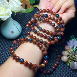 Natural Red Pietersite Bracelet Healing Gift Crystal Stone Beads Jewelry