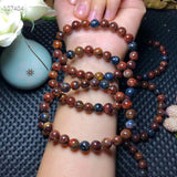 Natural Red Pietersite Bracelet Healing Gift Crystal Stone Beads Jewelry