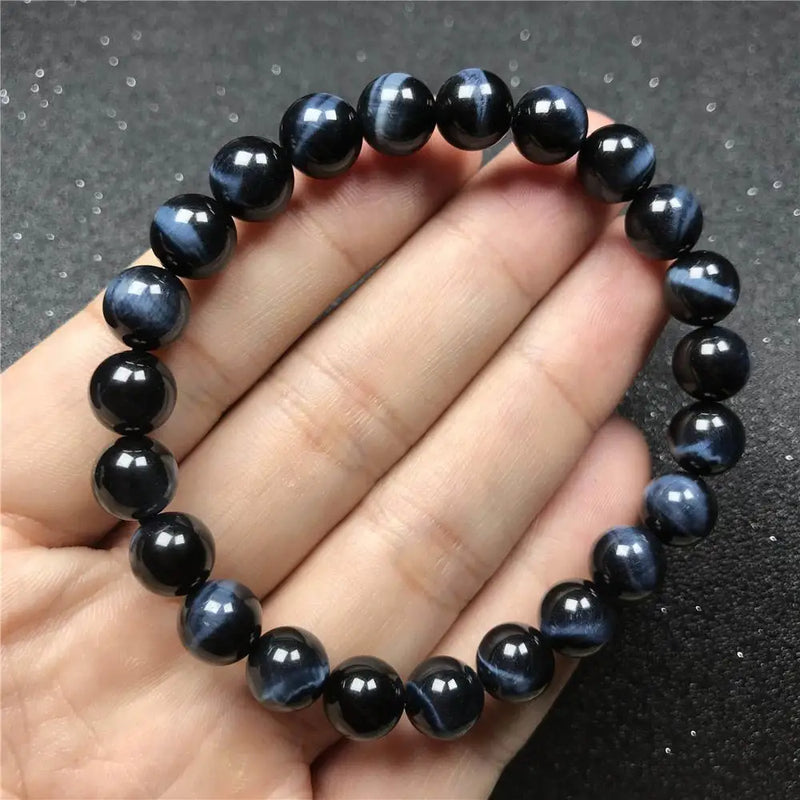 8mm Tiger's Eye Bracelet Natural Stone Beads Healing Jewelry
