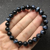 8mm Tiger's Eye Bracelet Natural Stone Beads Healing Jewelry