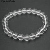 Clear Crystal Stone Round Beads Bracelet Elastic Line Jewelry