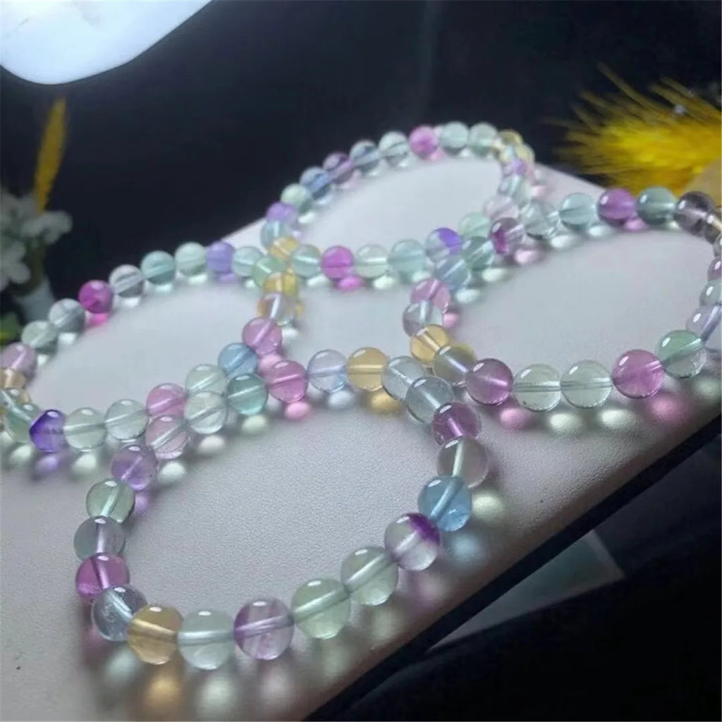 Natural Fluorite Quartz Bracelet Healing Love Gift