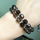 8mm Faceted Smoky Quartz Loose Stone Beads for Jewelry Making