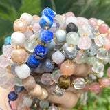 8mm Lapis Apatite Moonstone Spacer Beads Jewelry Making DIY