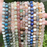 8mm Lapis Apatite Moonstone Spacer Beads Jewelry Making DIY