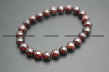 Natural Garnet Stone Beaded Bracelet Woman Jewelry