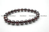 Natural Garnet Stone Beaded Bracelet Woman Jewelry