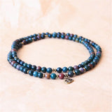 8mm Natural Agate 108 Beads Bracelet Chakra Meditation Spirituality Healing