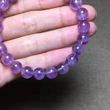 8mm Lavender Amethyst Quartz Bracelet Healing Luck Gift