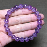 8mm Lavender Amethyst Quartz Bracelet Healing Luck Gift
