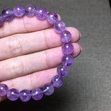 8mm Lavender Amethyst Quartz Bracelet Healing Luck Gift