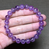 8mm Lavender Amethyst Quartz Bracelet Healing Luck Gift